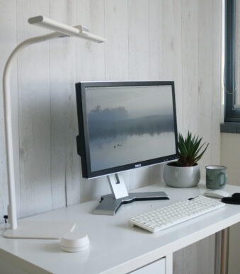 UNiLUX LED-bureaulamp STRATA BASE, voet, wit