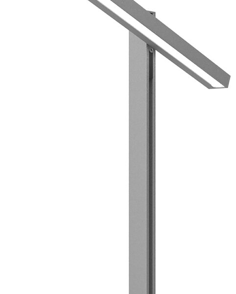 UNiLUX LED-bureaulamp ZENITH, klemvoet, metaalgrijs