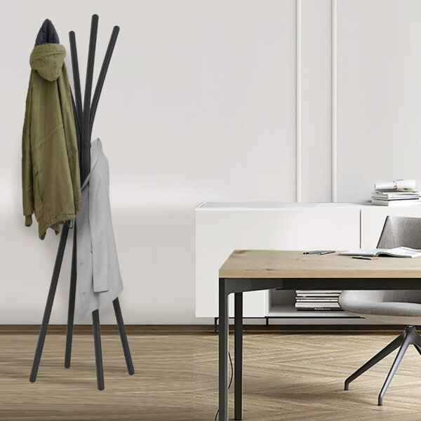UNiLUX garderobestandaard TOTEM, hoogte: 1.750 mm, zwart