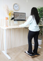 UNiLUX kantelbare voetensteun BALANCY, zwart/hout