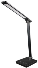 UNiLUX LED-bureaulamp NOVY, voet, zwart