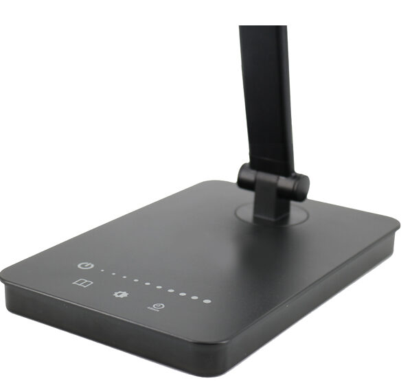 UNiLUX LED-bureaulamp NOVY, voet, zwart