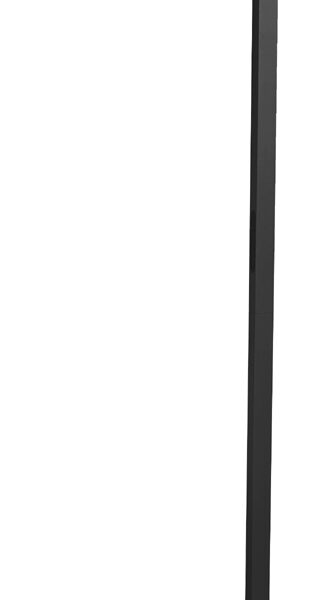 UNiLUX LED-staande lamp VERSUS, hoogte: 1.960 mm, zwart