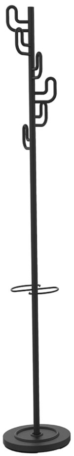 UNiLUX garderobestandaard CALIFORNIA, hoogte: 1.750 mm, zwart