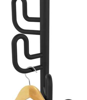 UNiLUX garderobestandaard CALIFORNIA, hoogte: 1.750 mm, zwart