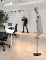 UNiLUX garderobestandaard CALIFORNIA, hoogte: 1.750 mm, zwart