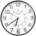 UNiLUX wand-quartzklok POP PL, diameter: 305 mm, zwart