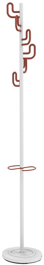 UNiLUX garderobestandaard CALIFORNIA, wit / steenrood