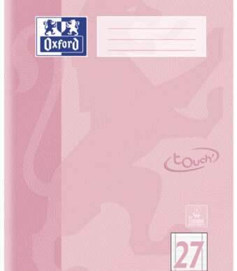 Oxford schoolschrift Touch Pastel, DIN A4, liniatuur 27, gelinieerd, koraal
