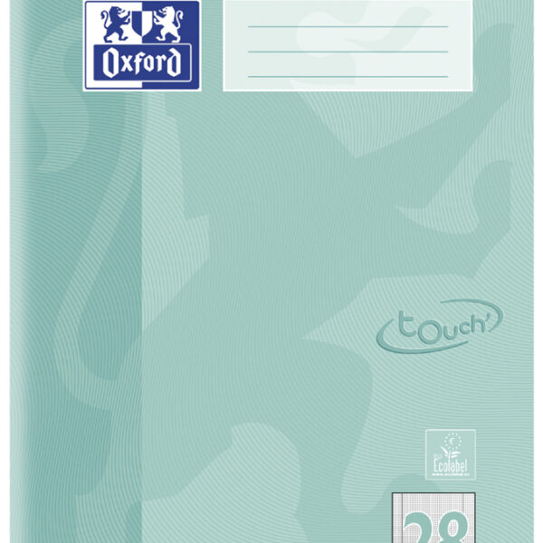 Oxford schoolschrift Touch Pastel, DIN A4, liniatuur 28, gelinieerd, groen