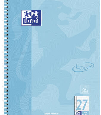 Oxford collegeblok Touch Pastel, DIN A4+, gelinieerd