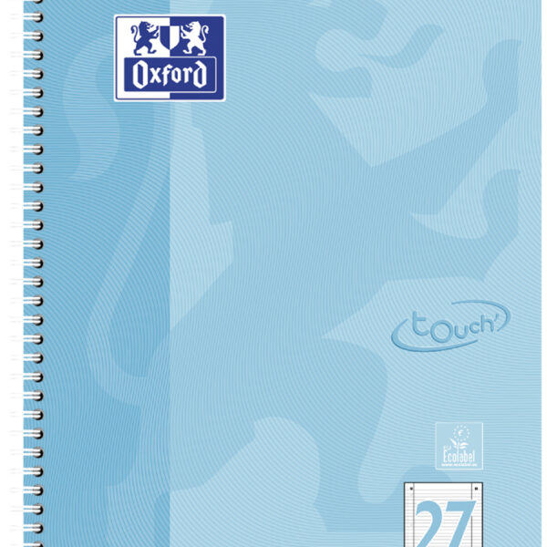 Oxford collegeblok Touch Pastel, DIN A4+, gelinieerd