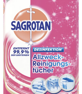 SAGROTAN universele reinigingsdoekjes granaatappel & limoen