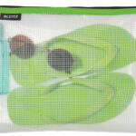 LEITZ ritssluitingtasje WOW Traveller, grootte L, groen