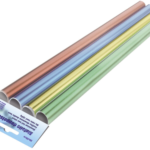 Gekleurde aluminiumfolie voor knutselen, 30 x 50 cm