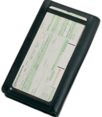 Alassio lederen reisdocumentenhouder met RFID-beveiliging.