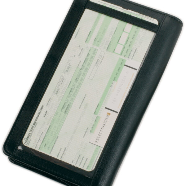 Alassio lederen reisdocumentenhouder met RFID-beveiliging.