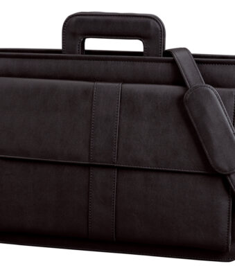 Aktetas 'AVERSA', kunstleer, zwart