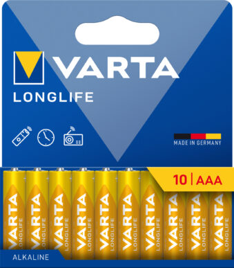 VARTA Alkaline batterij 'LONGLIFE', Micro AAA, 10 stuks