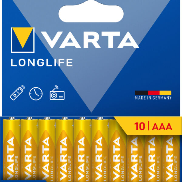 VARTA Alkaline batterij 'LONGLIFE', Micro AAA, 10 stuks