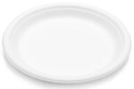 Bamboe bordenset Bordofino, rond, 170 mm, wit.