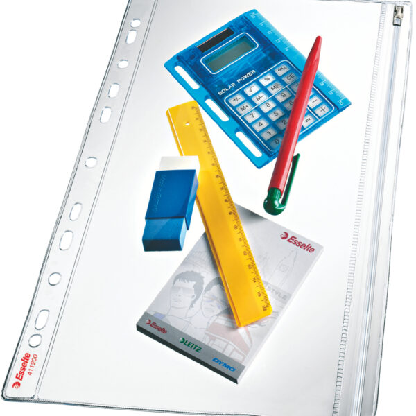 Esselte ritssluitingmapje, PVC, generfd, 0,20 mm
