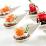 Natuur ster hapjeslepels reep, wit.