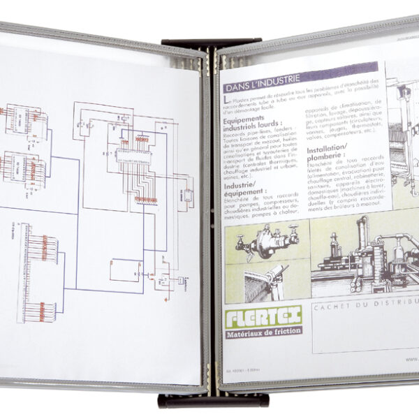 Metalen wandbordensysteem Blackline door djois van Tarifold
