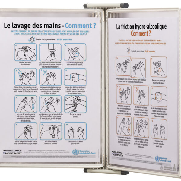 Djois by Tarifold Wanddisplay STERIFOLD, DIN A4, lichtgrijs