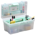 allit opbergkoffer McPlus Clear 16, PP, groen