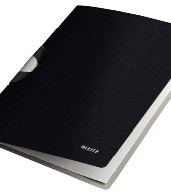 LEITZ klemhechtmap Colorclip Style, DIN A4, PP, satijn-zwart