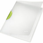 LEITZ klemhechtmap Colorclip Magic, DIN A4, PP, donkergroene clip