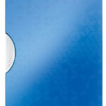 LEITZ klemhechtmap WOW Colorclip, DIN A4, PP, blauw-metallic