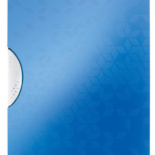 LEITZ klemhechtmap WOW Colorclip, DIN A4, PP, blauw-metallic