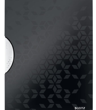 LEITZ snelhechtmap WOW ColorClip, DIN A4, PP, zwart-metallic