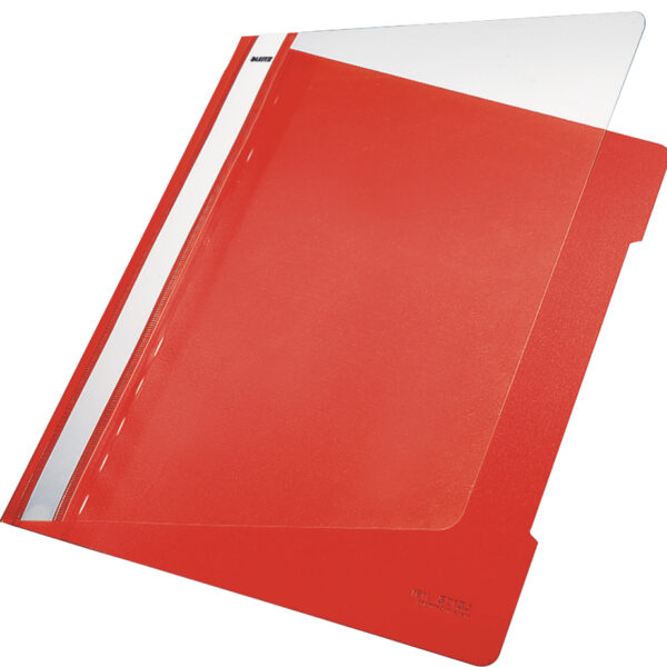 LEITZ snelhechter standaard, DIN A4, PVC, lichtrood