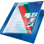 LEITZ snelhechter Exquisit met presentatie-insteektas, blauw