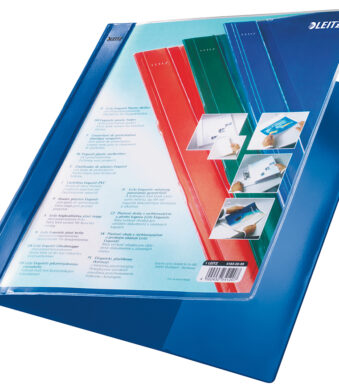 LEITZ snelhechter Exquisit met presentatie-insteektas, blauw