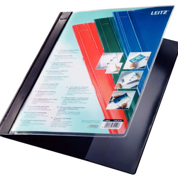 LEITZ snelhechter Exquisit met presentatie-insteektas,zwart