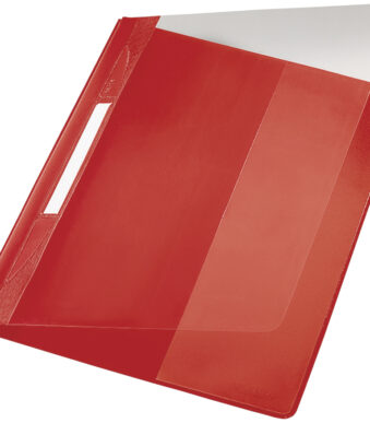 LEITZ snelhechter Exquisit, DIN A4 overmaats, PVC, rood
