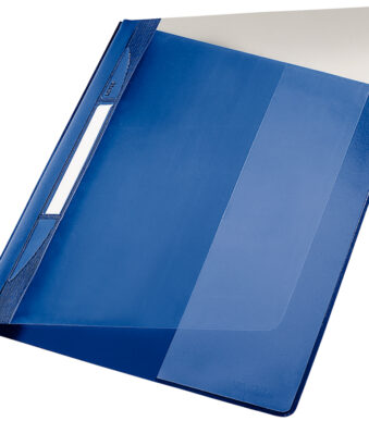 LEITZ snelhechter Exquisit, DIN A4 overmaats, PVC, blauw