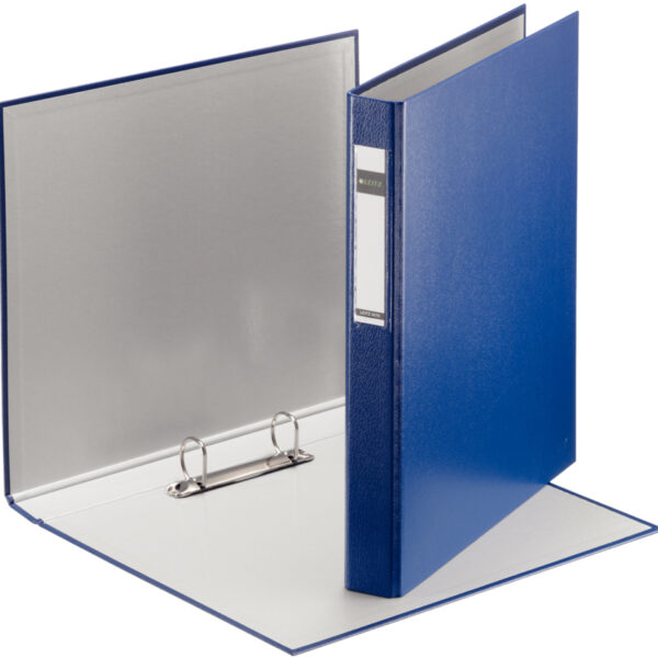LEITZ ringband Standaard, DIN A4 extra breed, blauw, rug 41 mm, 2-rings D-mechaniek