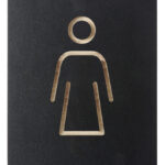 EUROPEL pictogram 'WC Dames', zwart