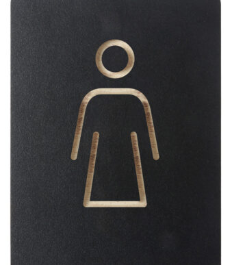 EUROPEL pictogram 'WC Dames', zwart