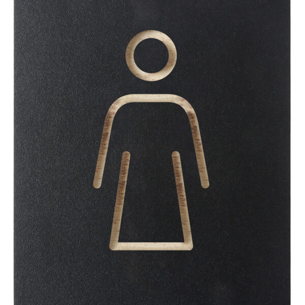EUROPEL pictogram 'WC Dames', zwart