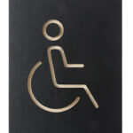 EUROPEL pictogram 'WC Invalide', zwart
