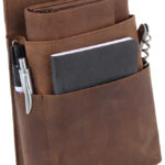 Alassio gordeltas voor kelnerportemonnee, Jagersleer, bruin