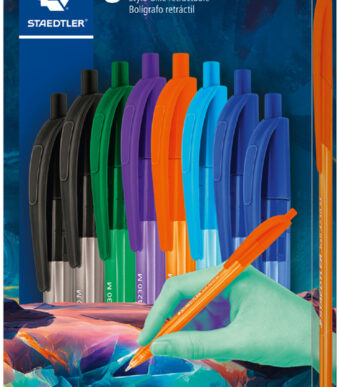 STAEDTLER druikbalpen ball 4230 M Edition 1, 8 stuks, donkere kleuren