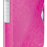 LEITZ ringband Active WOW SoftClick, A4, roze, 4 D-rings