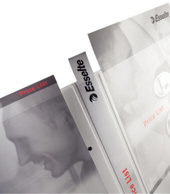 LEITZ presentatie-ringband, A4 extra breed, wit, rug 30 mm, 4-rings mechaniek